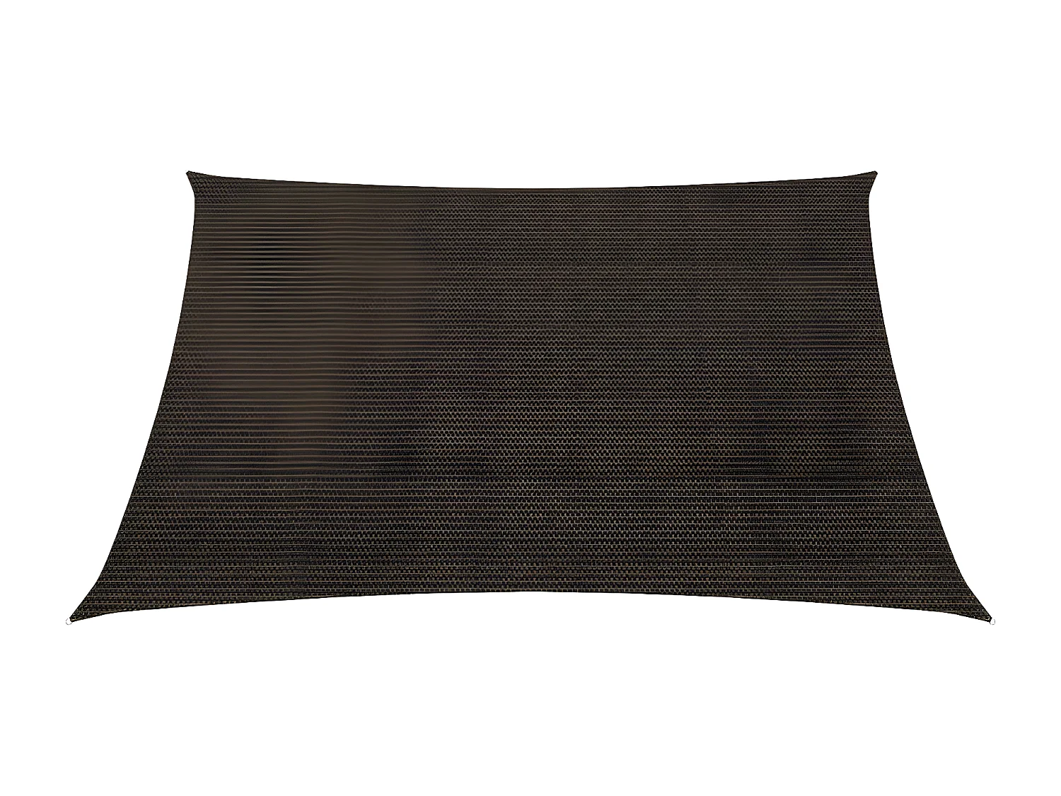 Voile d'ombrage 160 g-m² Marron 2,5x2,5 m PEHD