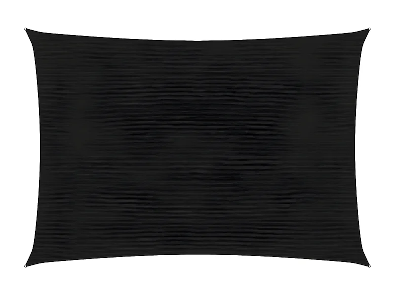 Voile d'ombrage 160 g-m² Noir 2,5x3,5 m PEHD
