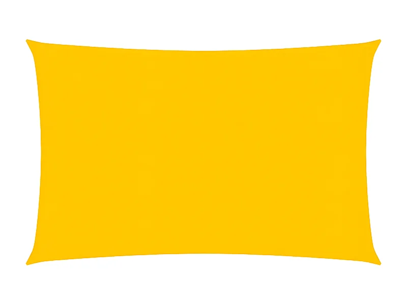 Voile d'ombrage 160 g-m² Jaune 2,5x4,5 m PEHD