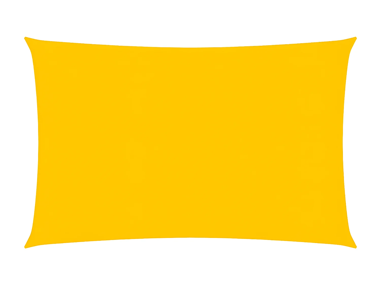Voile d'ombrage 160 g-m² Jaune 2,5x4,5 m PEHD