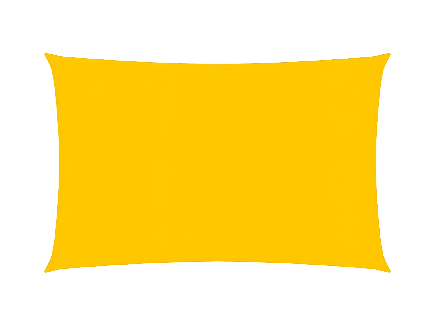 Voile d'ombrage 160 g-m² Jaune 2,5x4,5 m PEHD