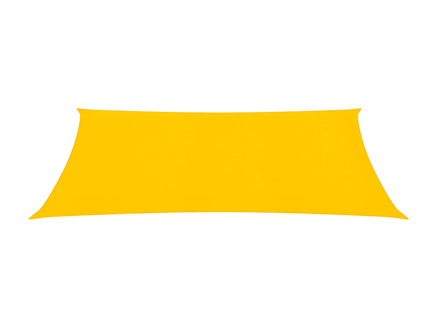 Voile d'ombrage 160 g-m² Jaune 2,5x4,5 m PEHD