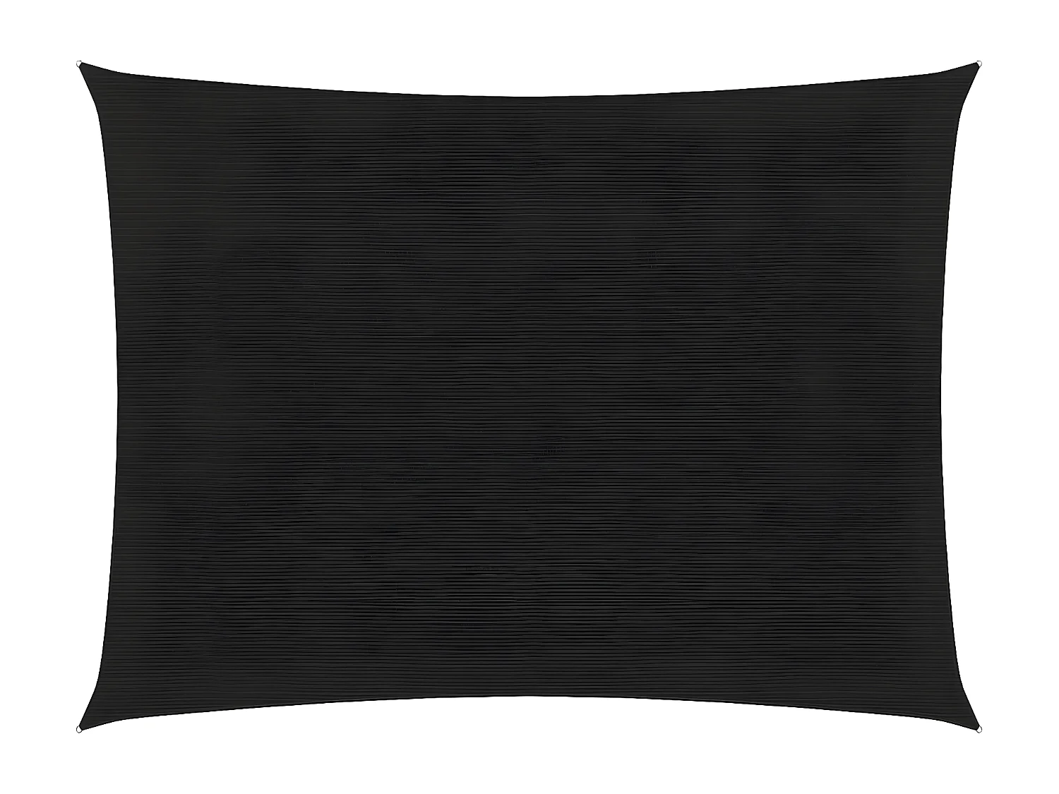 Voile d'ombrage 160 g-m² Noir 2x3,5 m PEHD