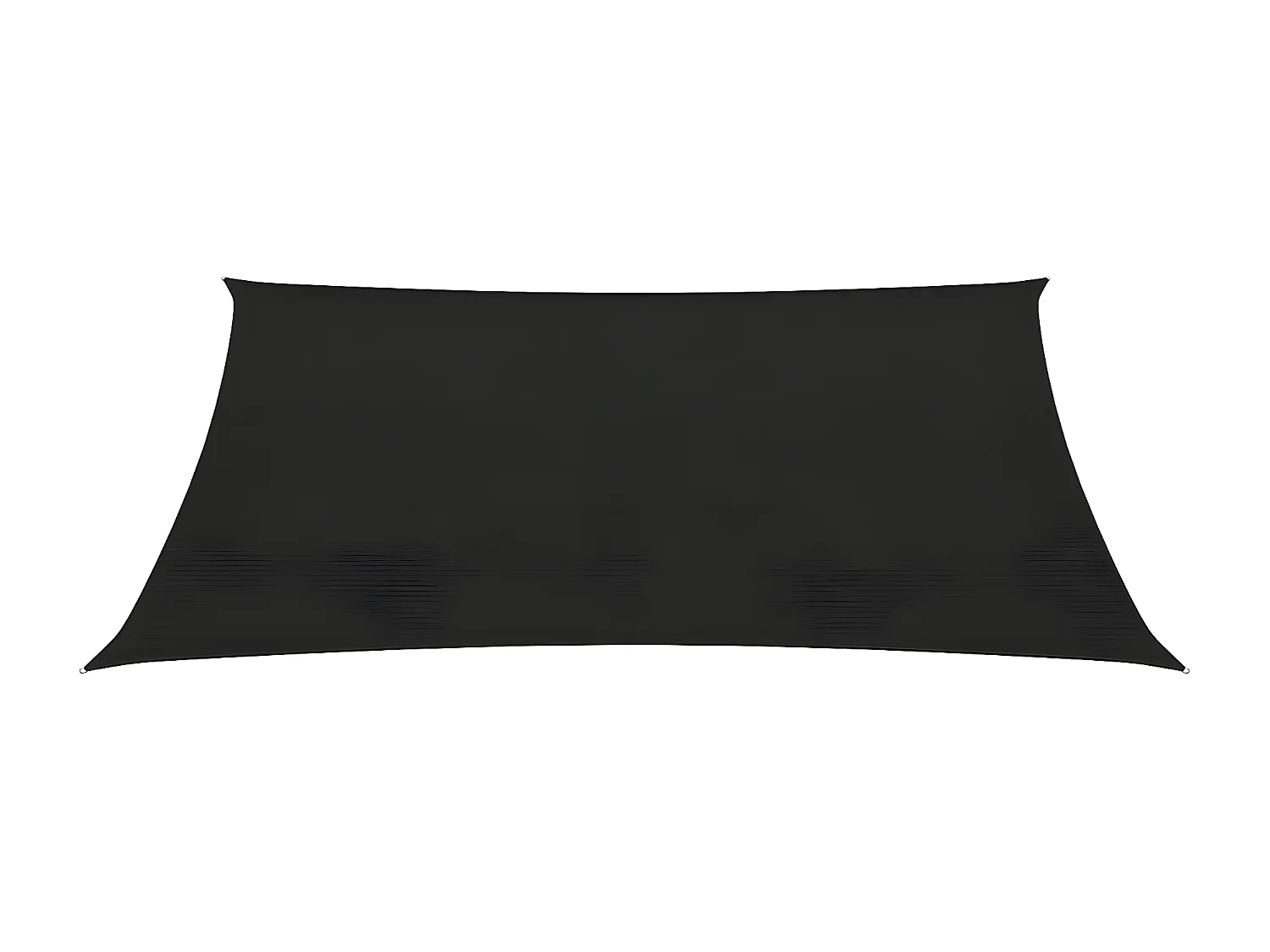 Voile d'ombrage 160 g-m² Noir 2x3,5 m PEHD