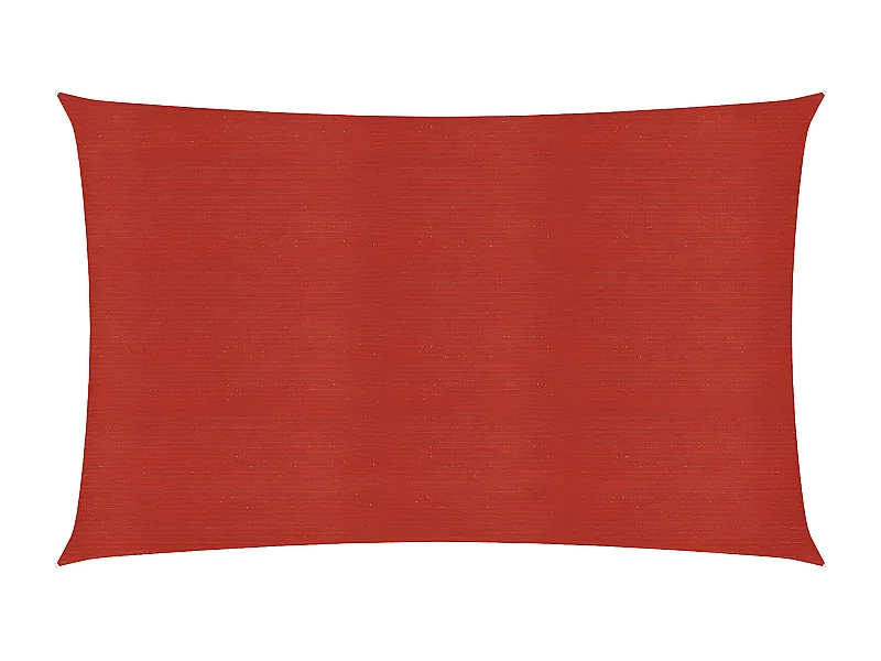 Voile d'ombrage 160 g-m² Rouge 3x5 m PEHD