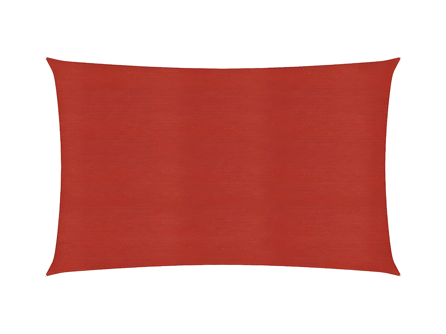 Voile d'ombrage 160 g-m² Rouge 3x5 m PEHD
