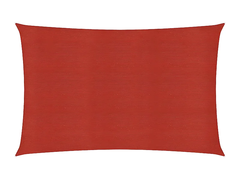 Voile d'ombrage 160 g-m² Rouge 2,5x4,5 m PEHD