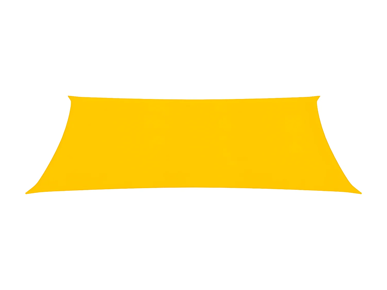 Voile d'ombrage 160 g-m² Jaune 2,5x5 m PEHD