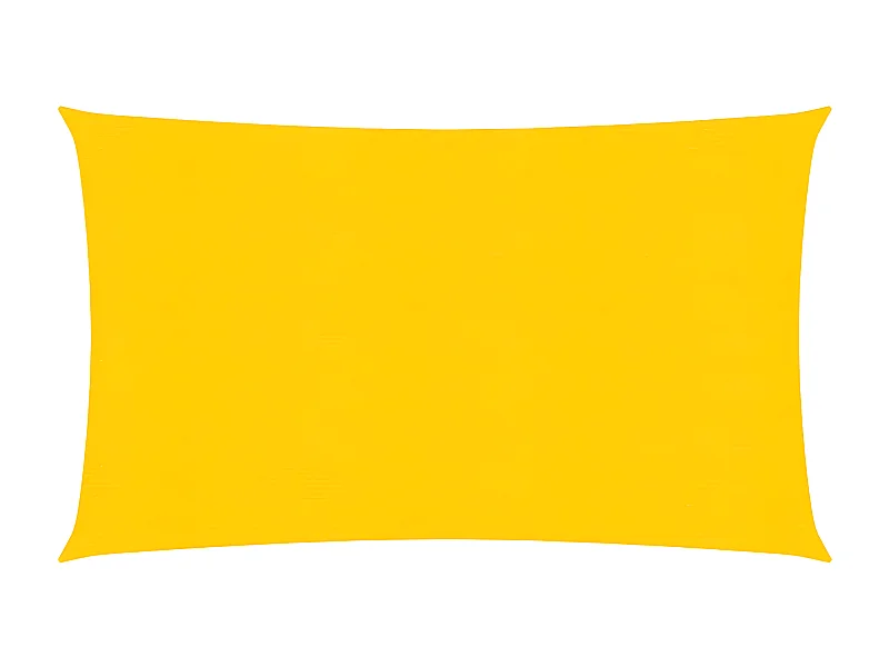 Voile d'ombrage 160 g-m² Jaune 2,5x5 m PEHD