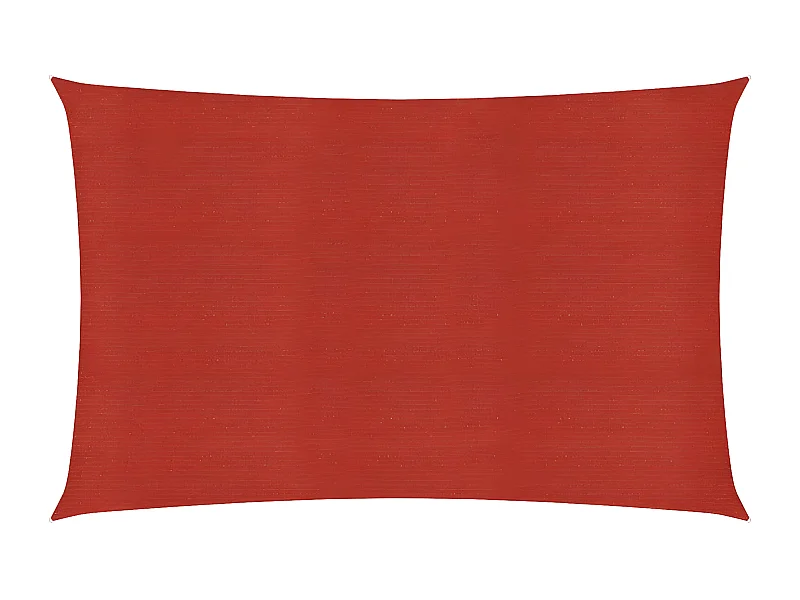 Voile d'ombrage 160 g-m² Rouge 2x3,5 m PEHD
