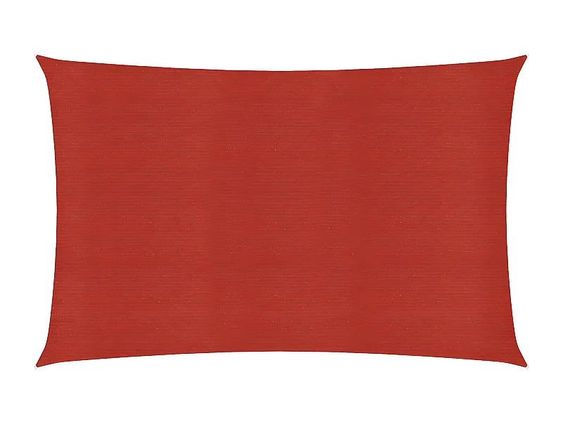 Voile d'ombrage 160 g-m² Rouge 3x4,5 m PEHD