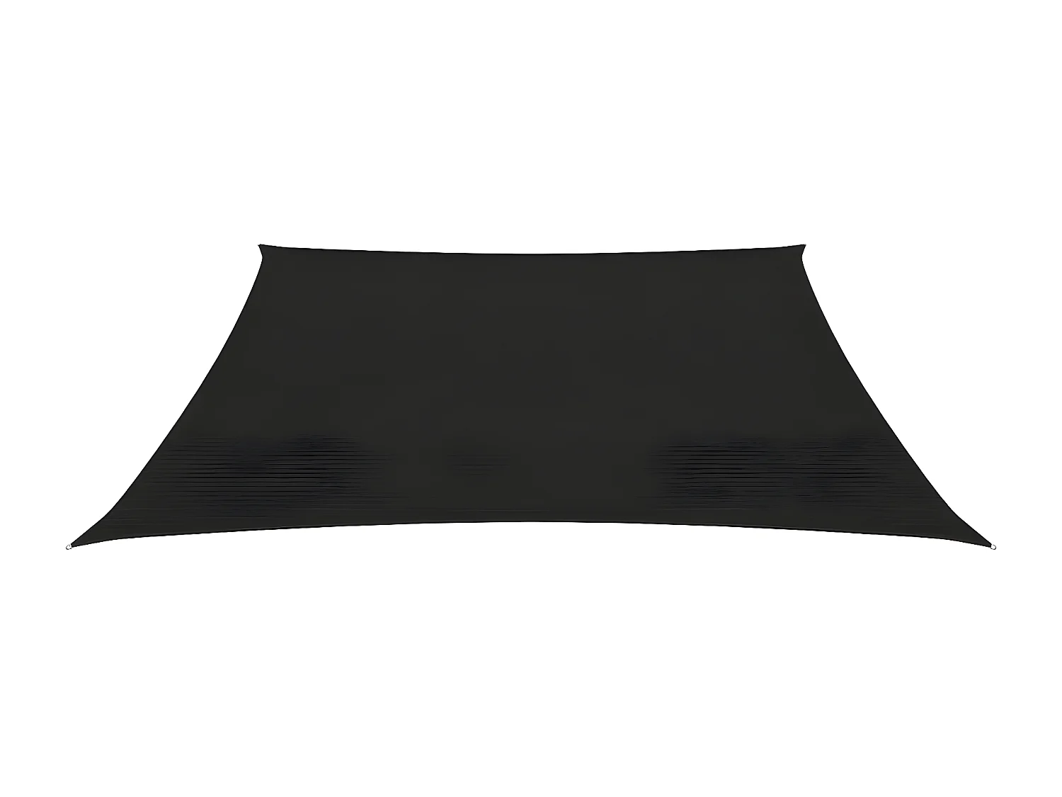 Voile d'ombrage 160 g-m² Noir 4x4 m PEHD