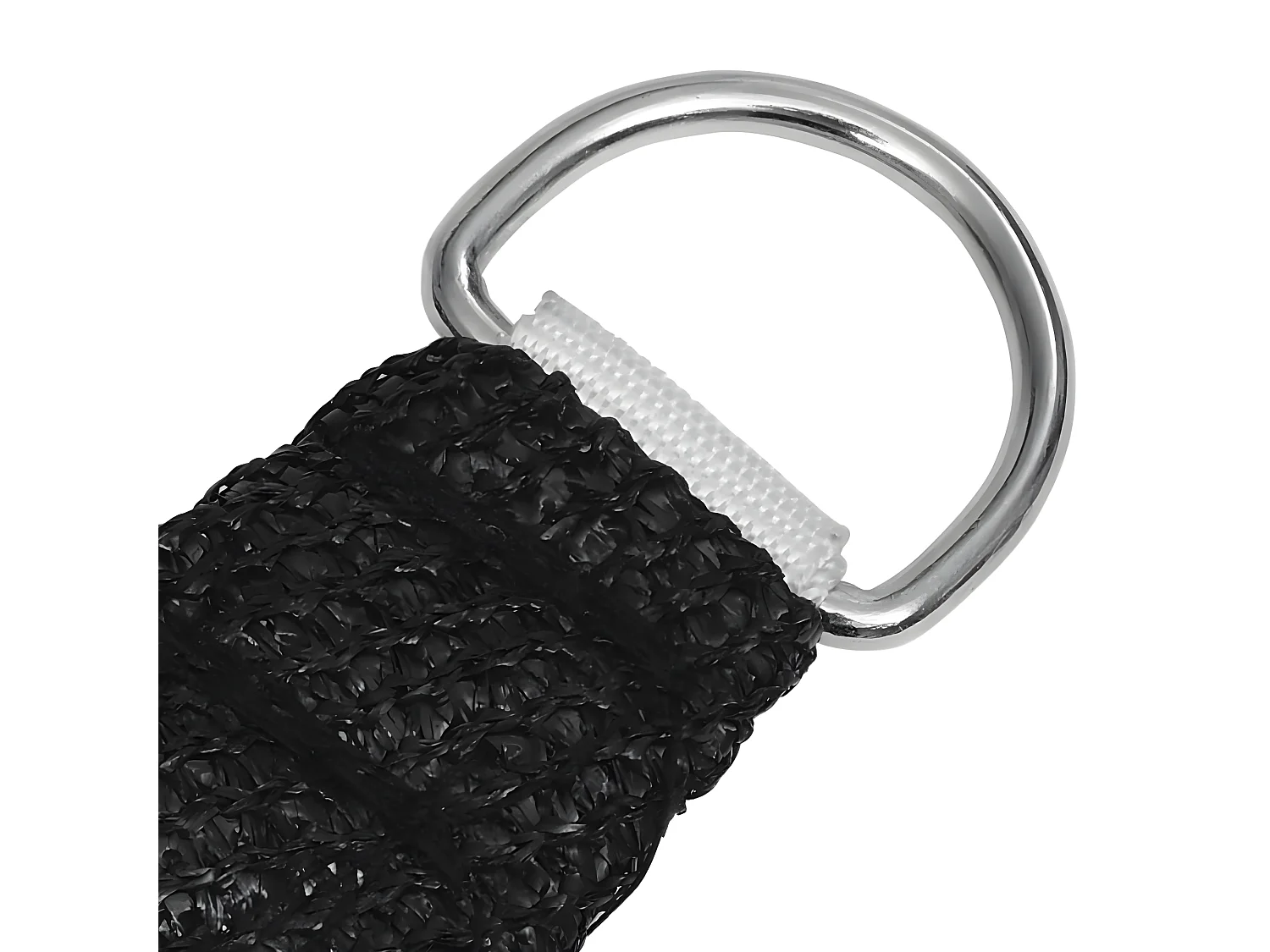 Voile d'ombrage 160 g-m² Noir 4x4 m PEHD