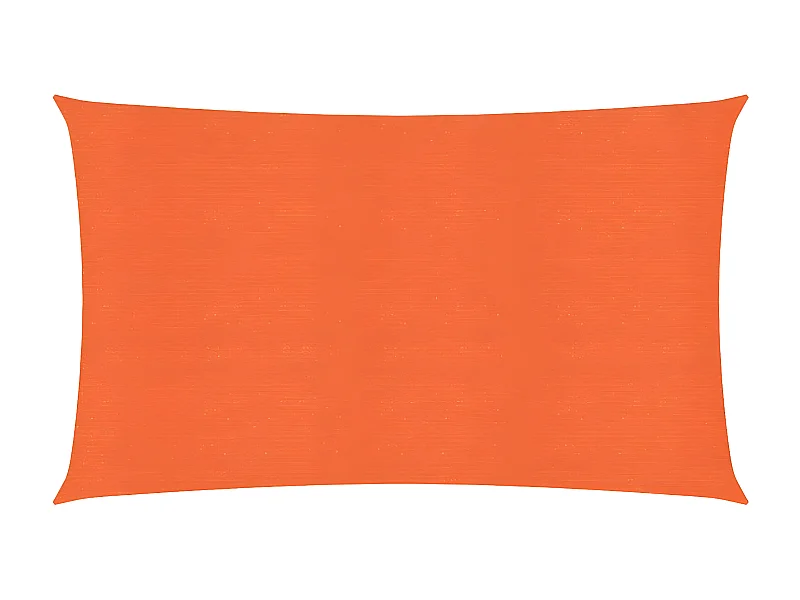 Voile d'ombrage 160 g-m² Orange 2,5x5 m PEHD