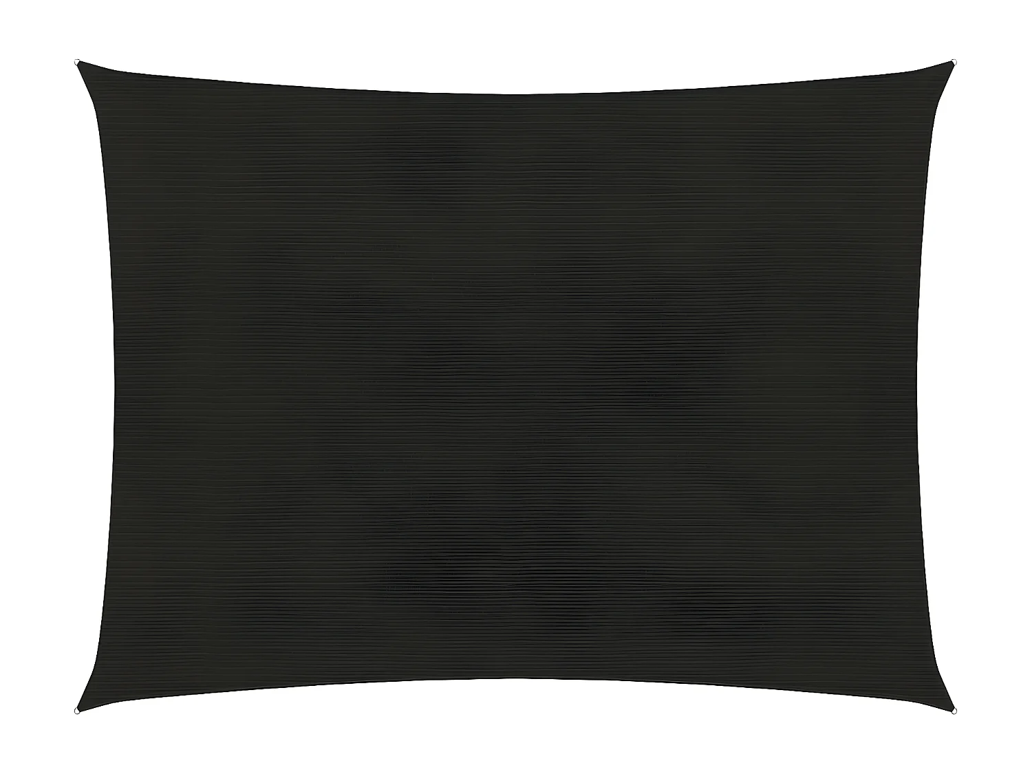 Voile d'ombrage 160 g-m² Noir 2x3 m PEHD
