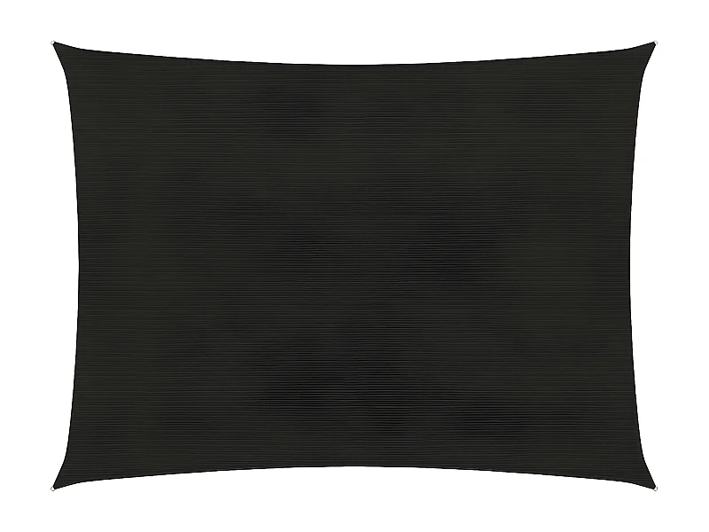 Voile d'ombrage 160 g-m² Noir 2x3 m PEHD