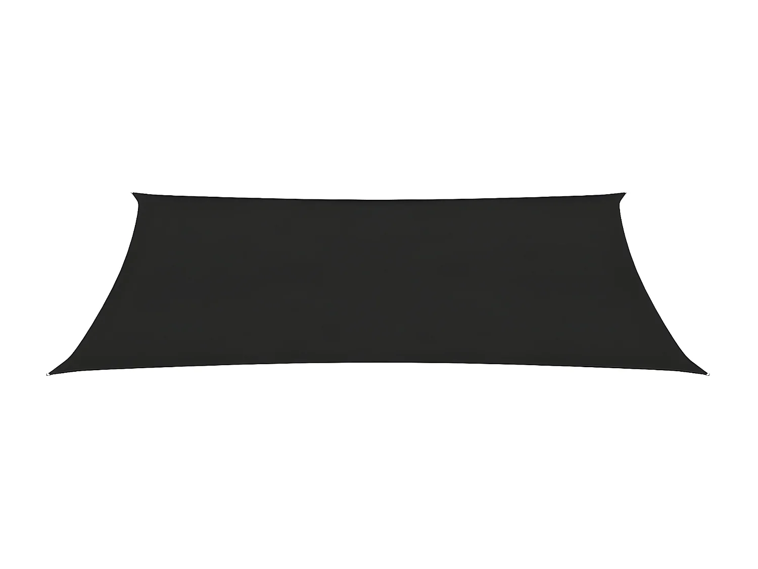 Voile d'ombrage 160 g-m² Noir 2,5x5 m PEHD