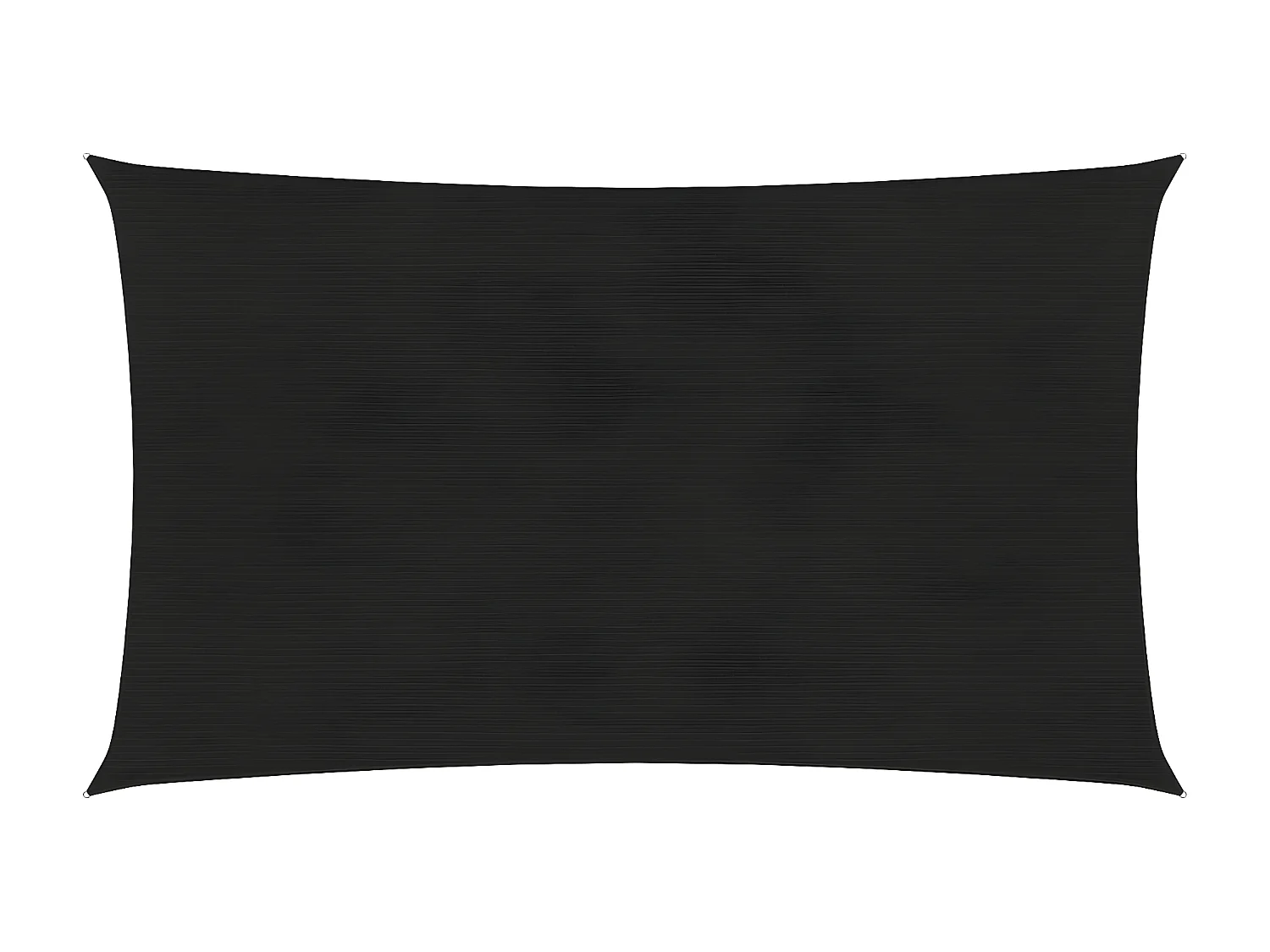 Voile d'ombrage 160 g-m² Noir 2,5x5 m PEHD