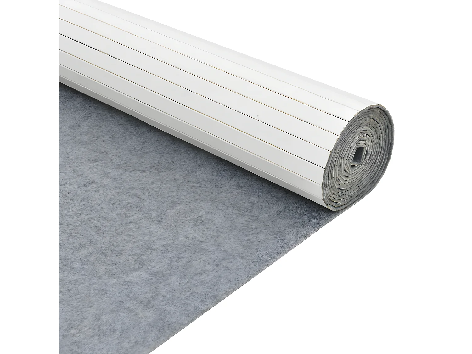 Cloison de séparation blanc 165x600 bambou