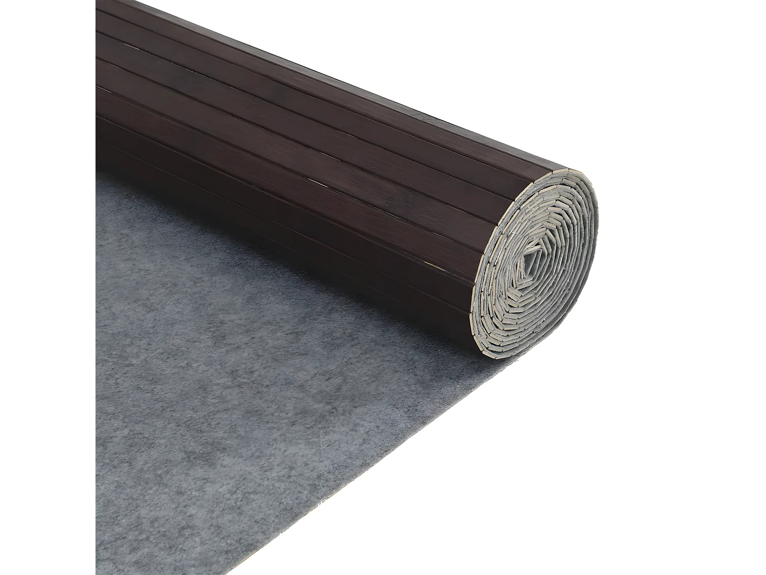 Cloison de séparation marron foncé 165x800 bambou