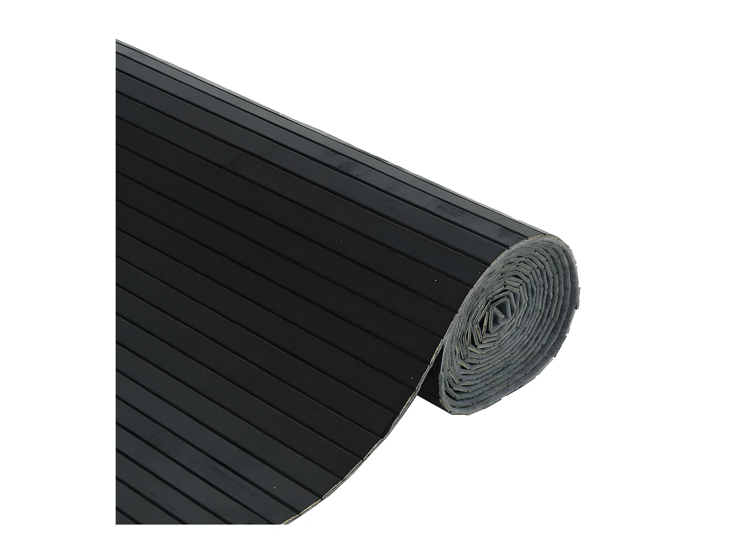 Cloison de séparation noir 165x600 bambou