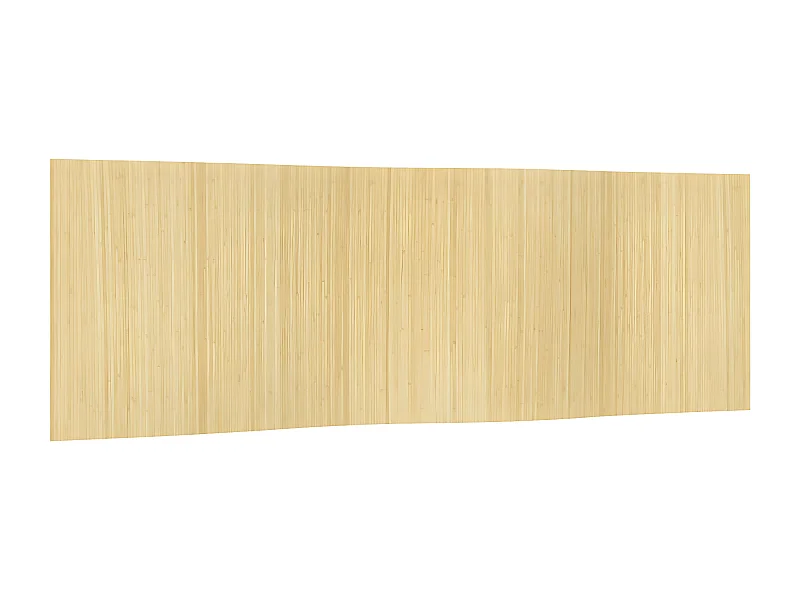 Cloison de séparation naturel clair 165x600 bambou