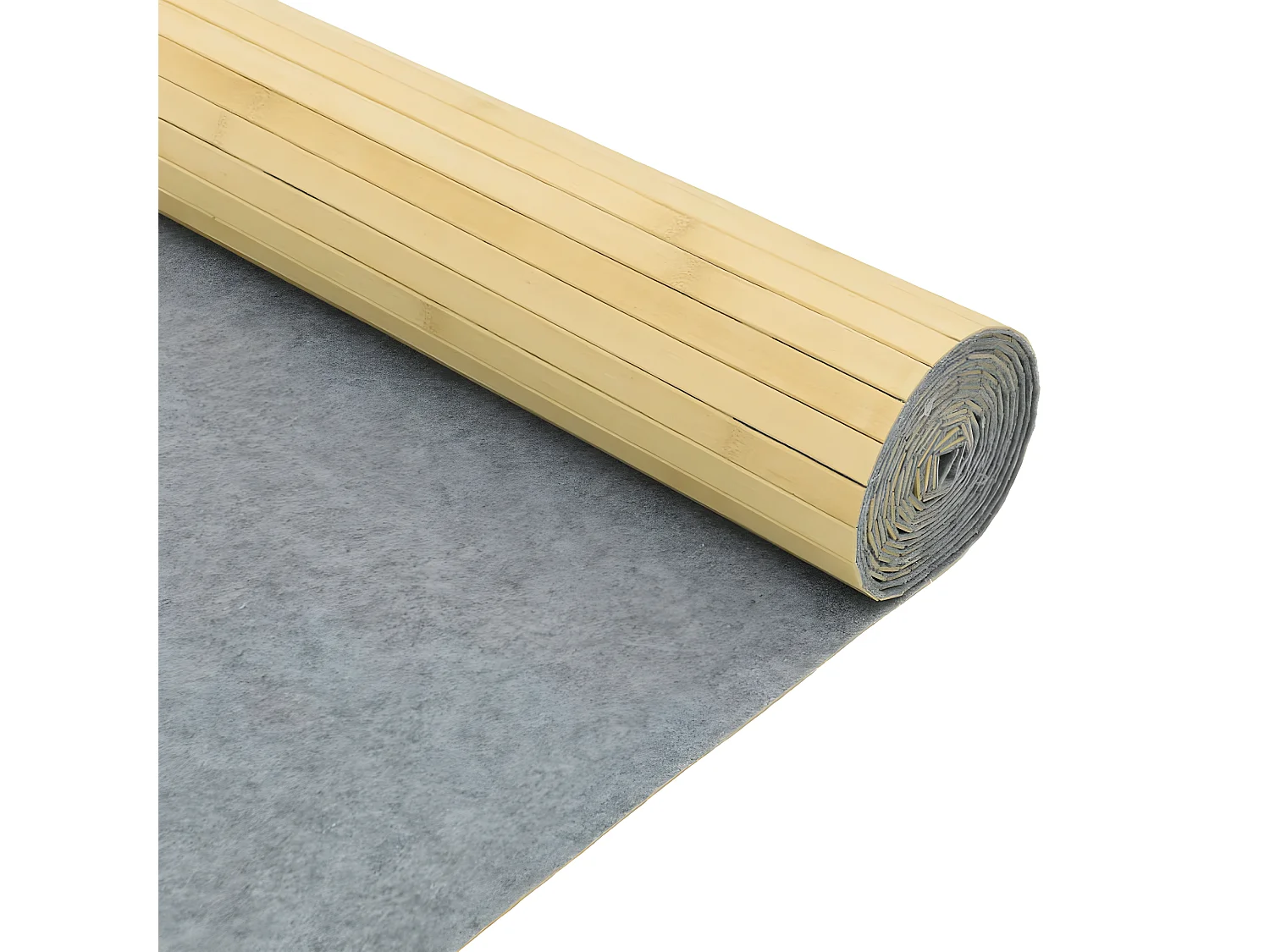 Cloison de séparation naturel clair 165x600 bambou