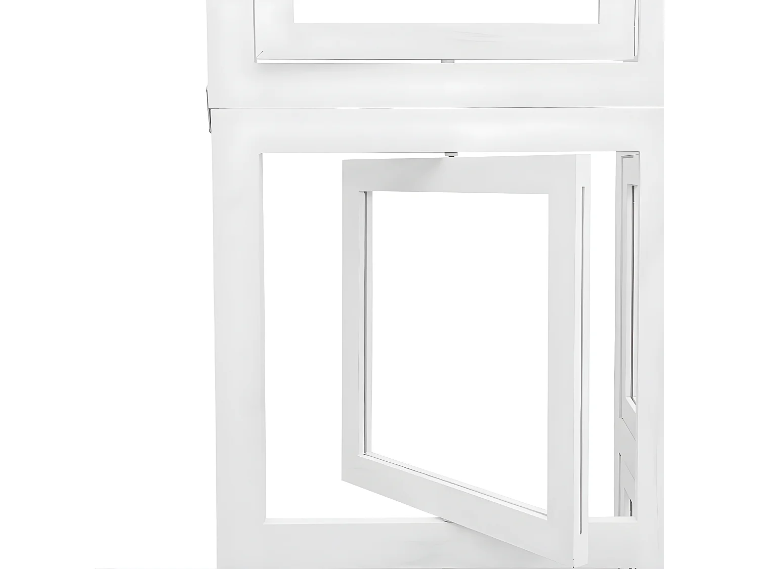 Cloison de séparation 4 panneaux blanc bois de paulownia massif