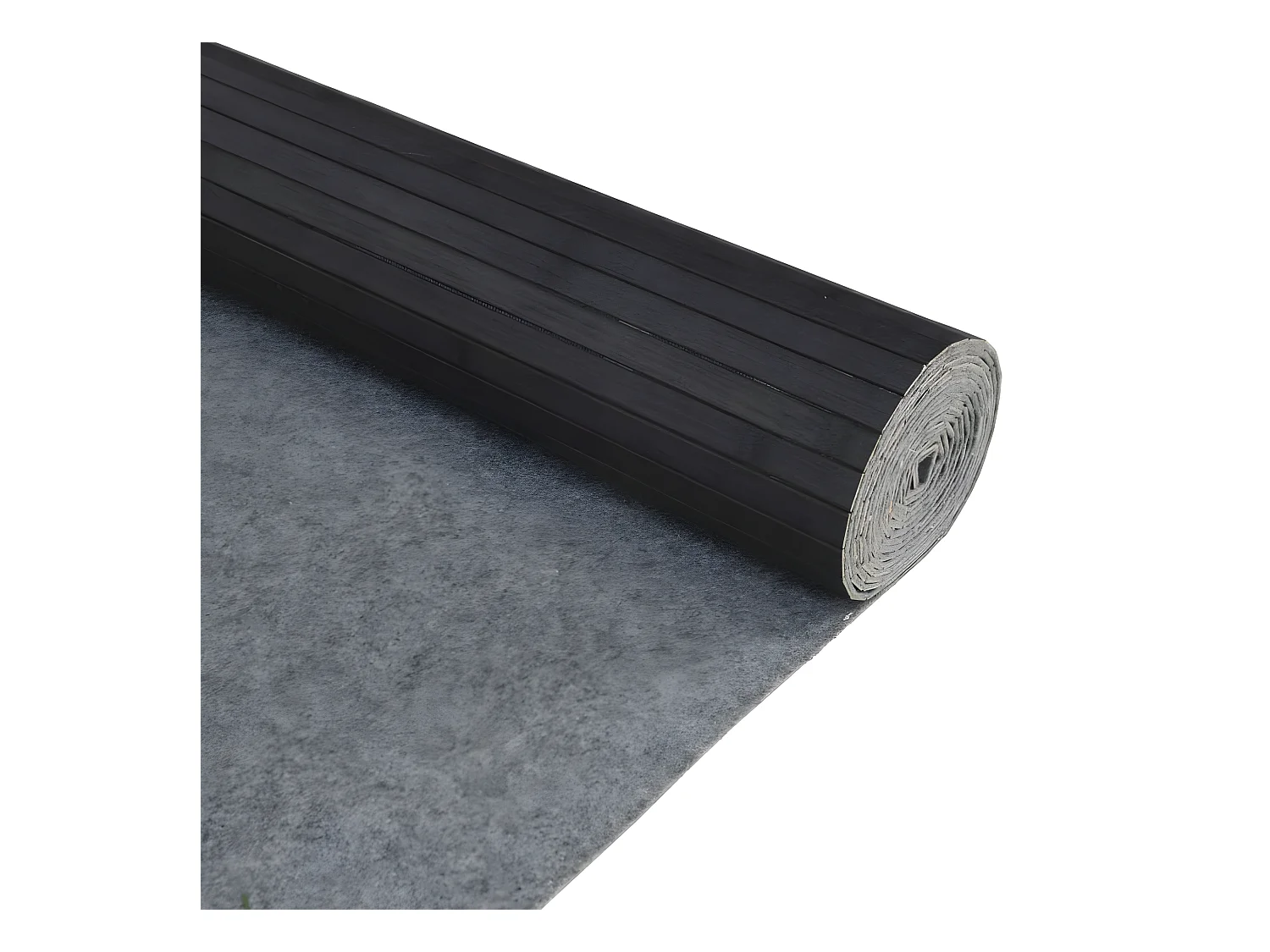 Cloison de séparation gris 165x600 bambou