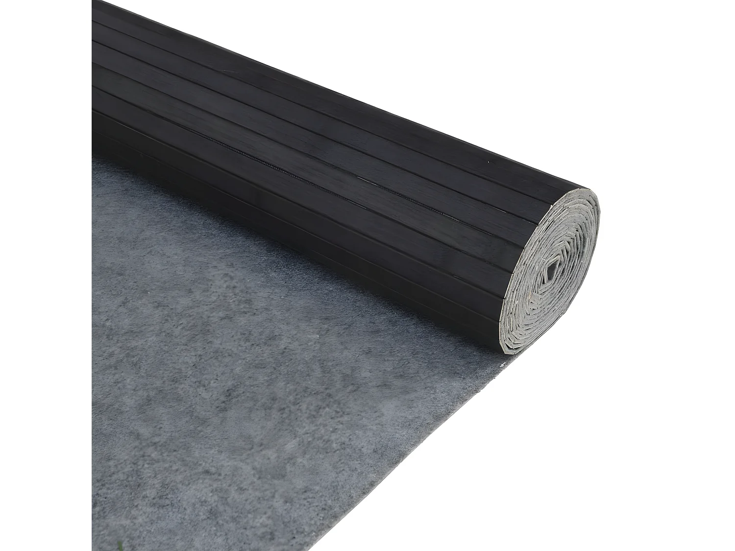 Cloison de séparation gris 165x600 bambou