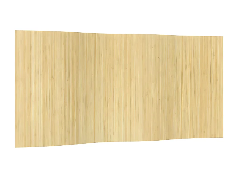 Cloison de séparation naturel clair 165x400 bambou