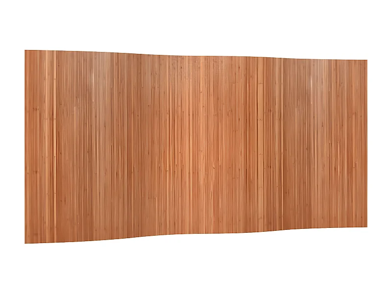 Cloison de séparation marron 165x400 bambou