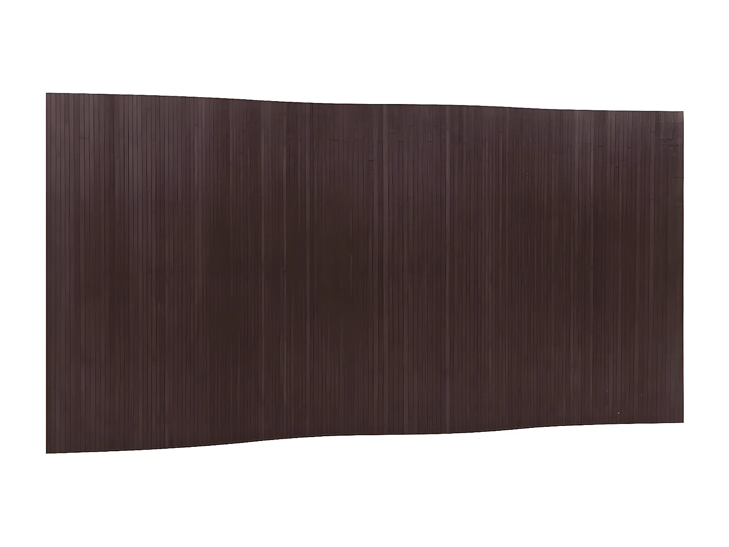 Cloison de séparation marron foncé 165x400 bambou