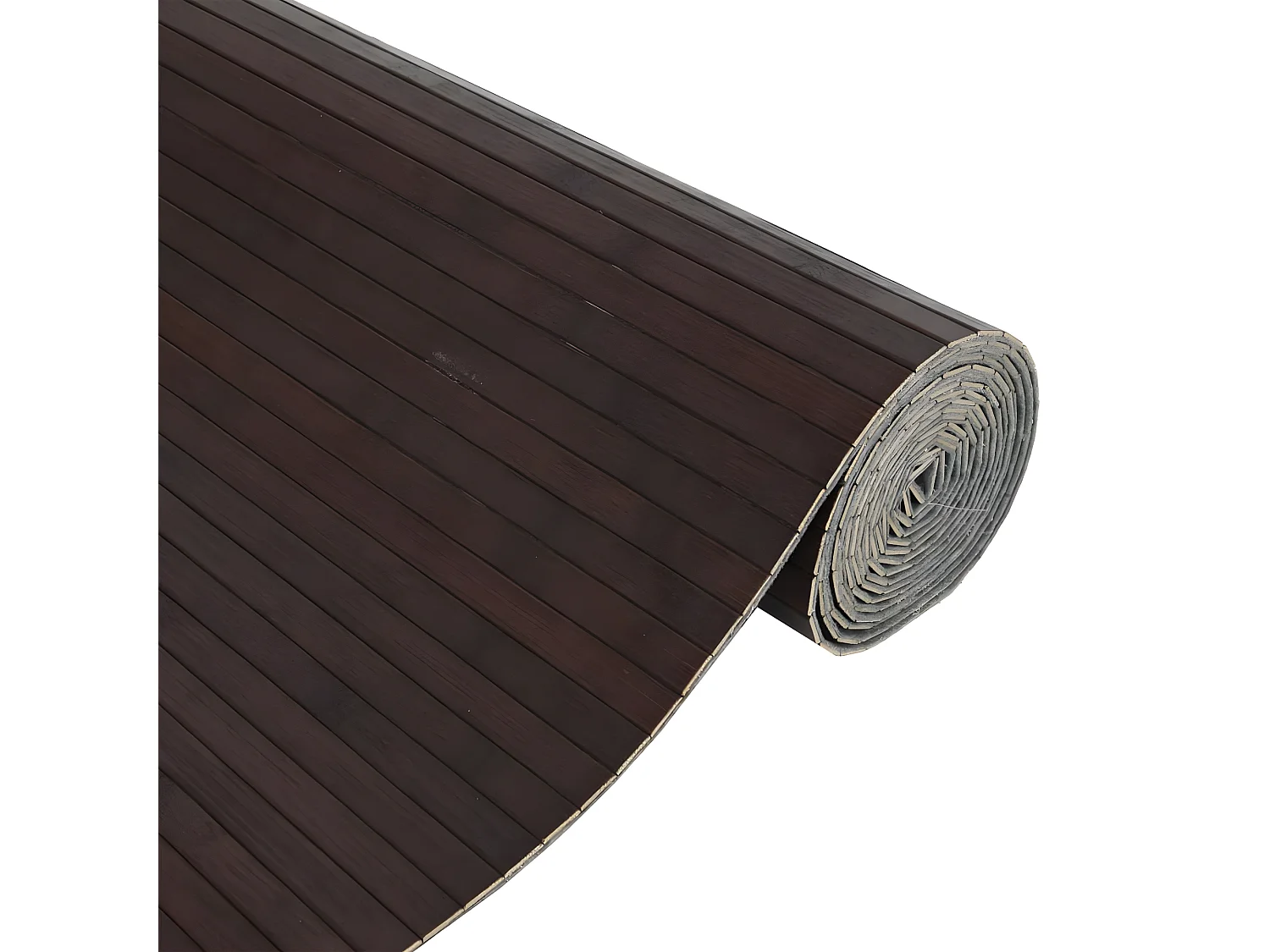 Cloison de séparation marron foncé 165x400 bambou