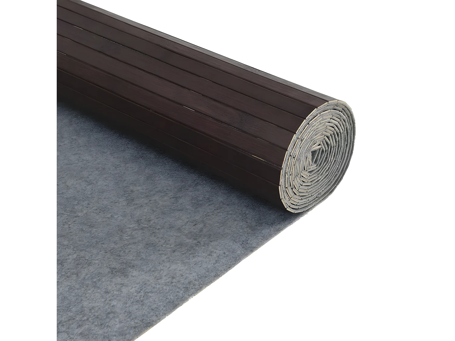 Cloison de séparation marron foncé 165x400 bambou