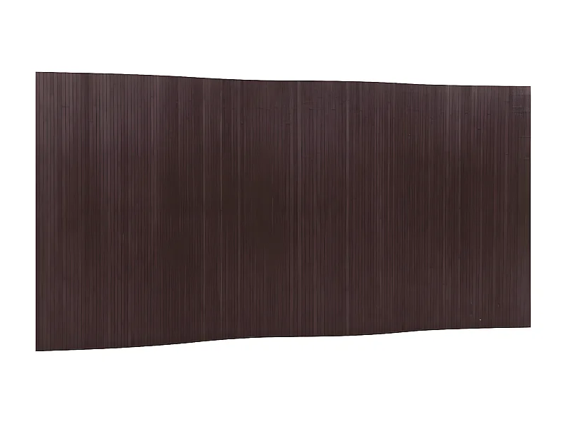 Cloison de séparation marron foncé 165x400 bambou