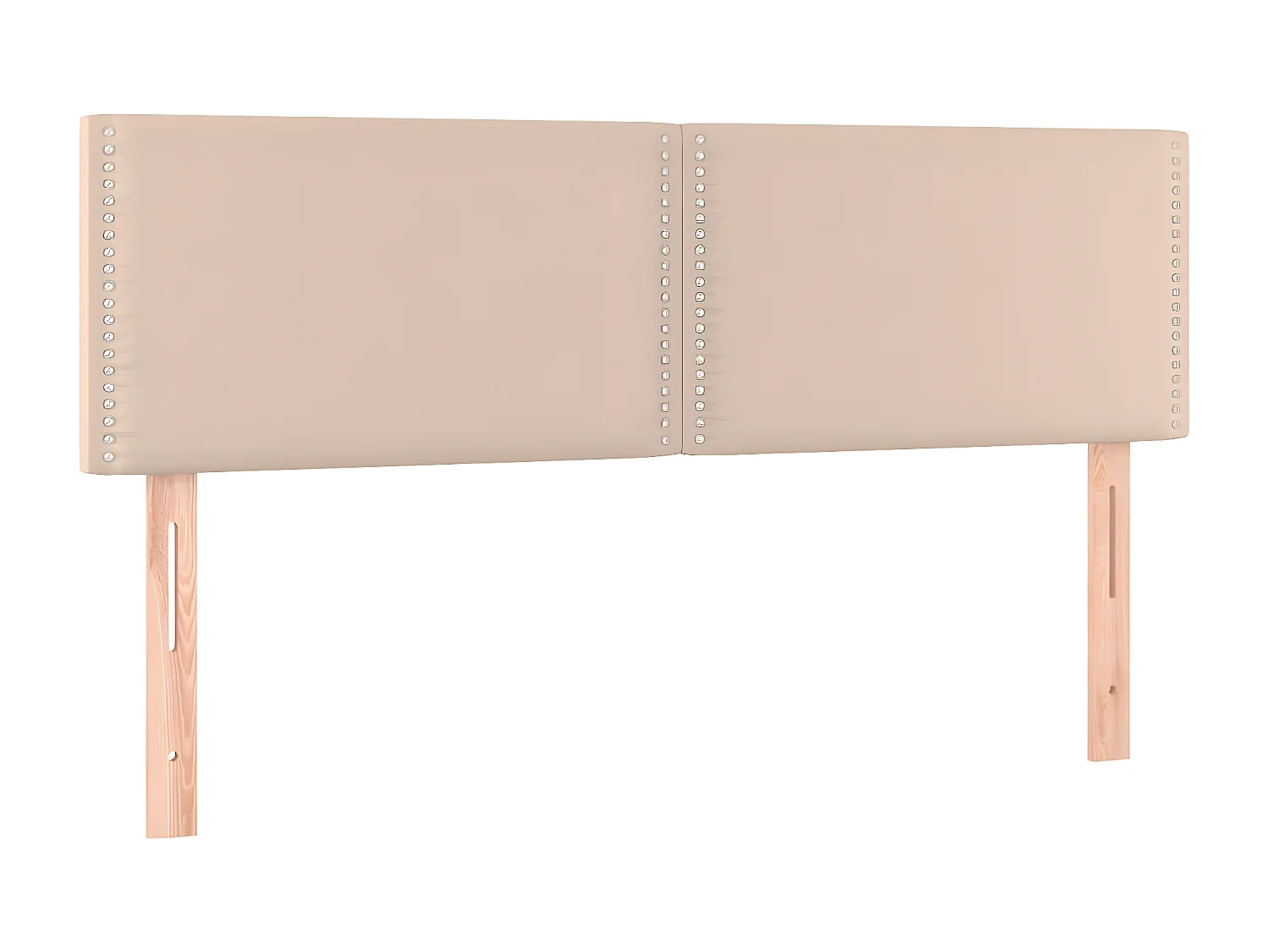 Sommier à lattes de lit avec matelas LED Cappuccino 140x200