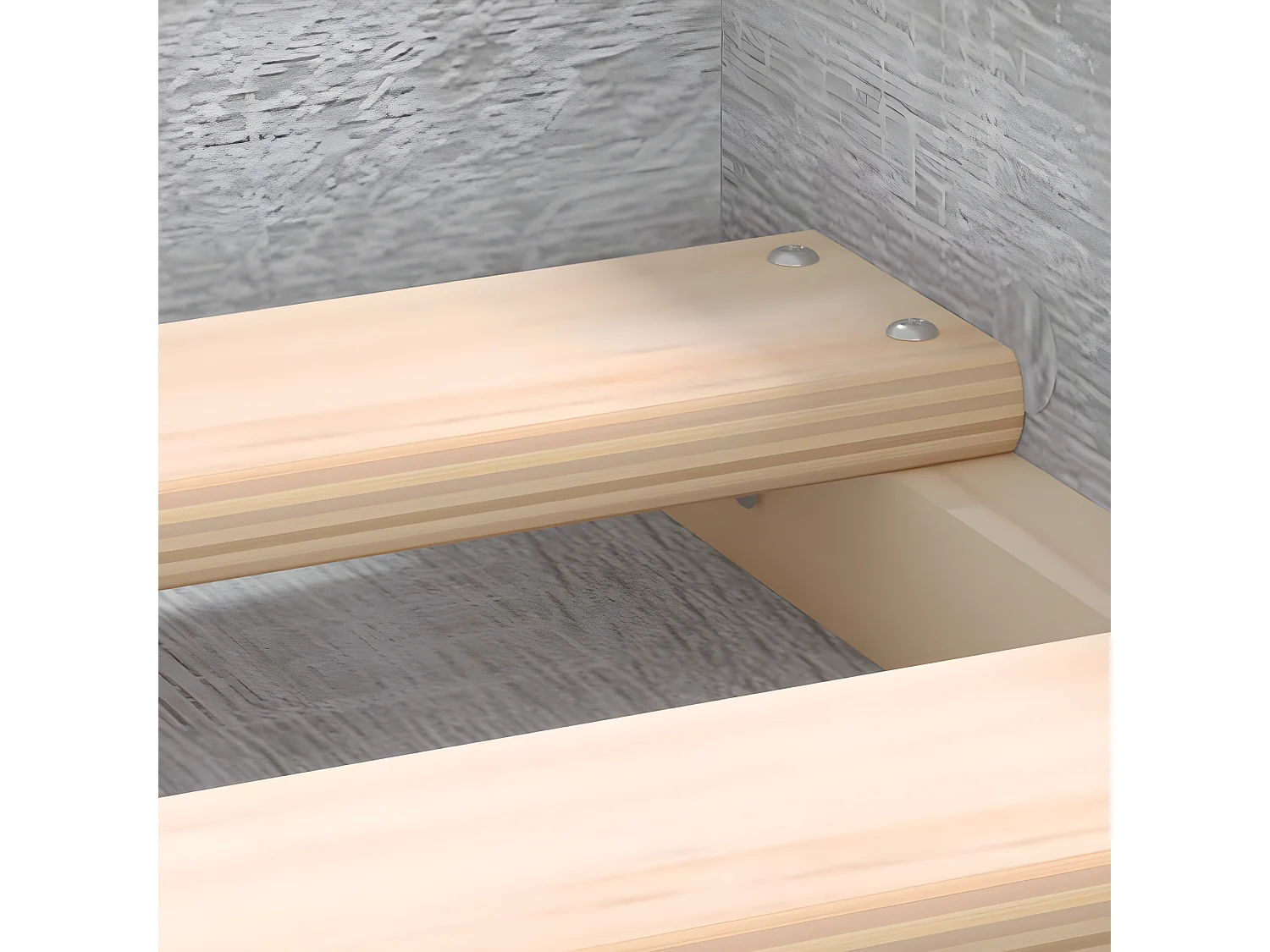 Cadre de lit sonoma gris 140x190