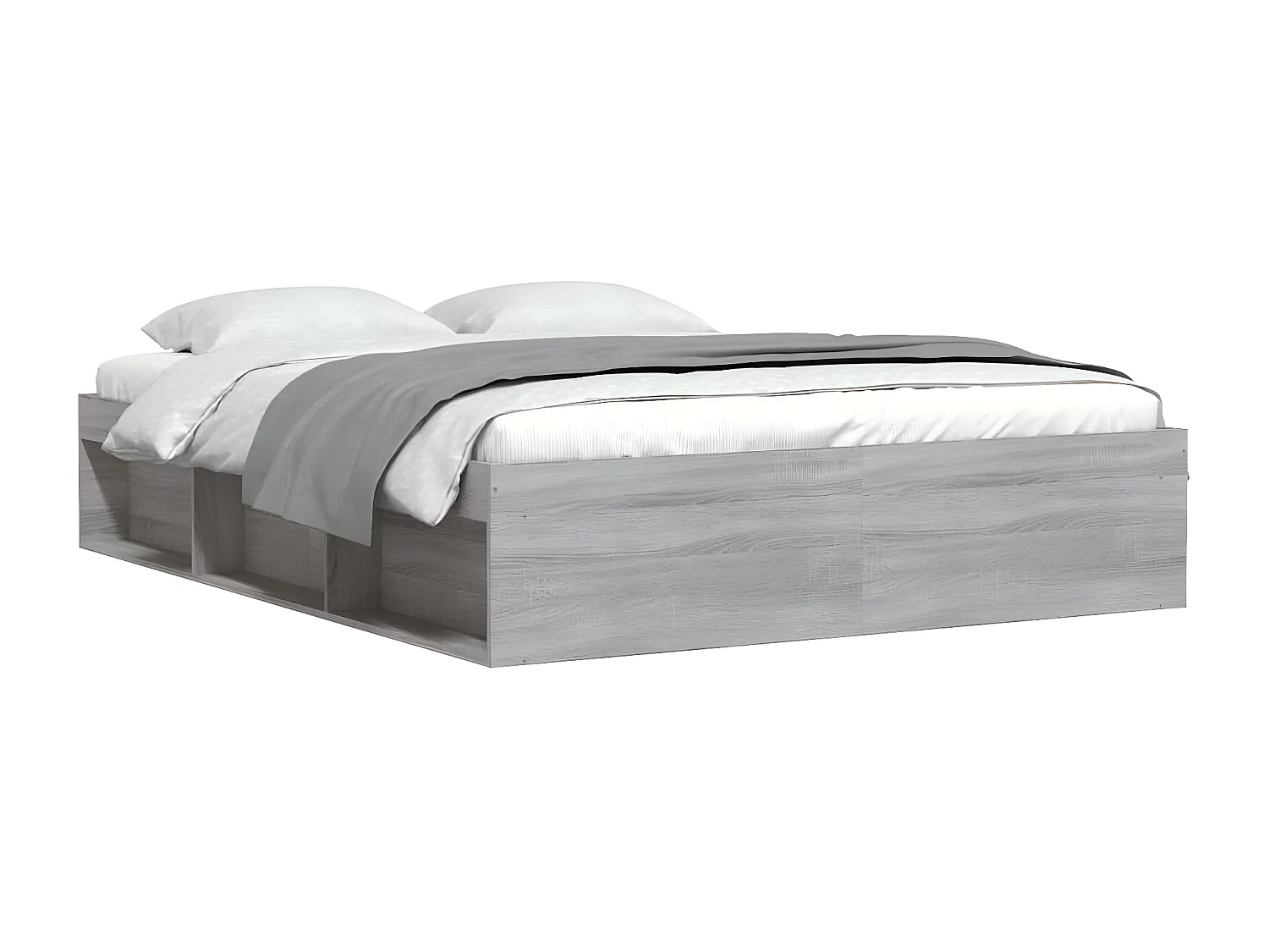 Cadre de lit sonoma gris 140x190