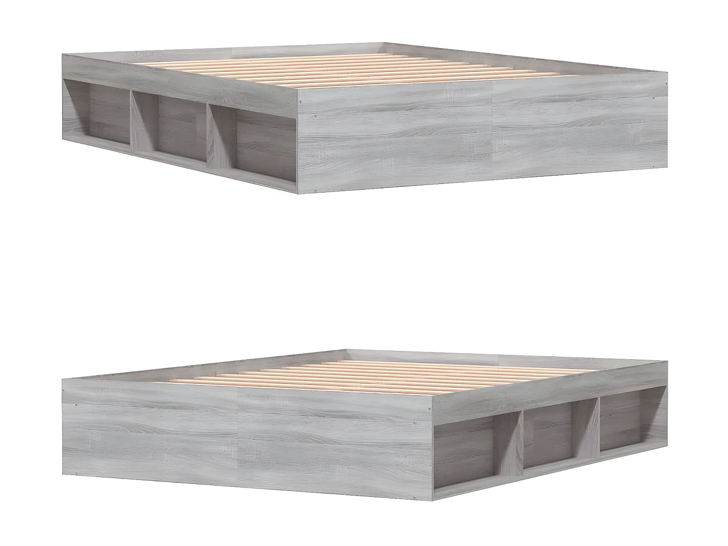 Cadre de lit sonoma gris 140x190