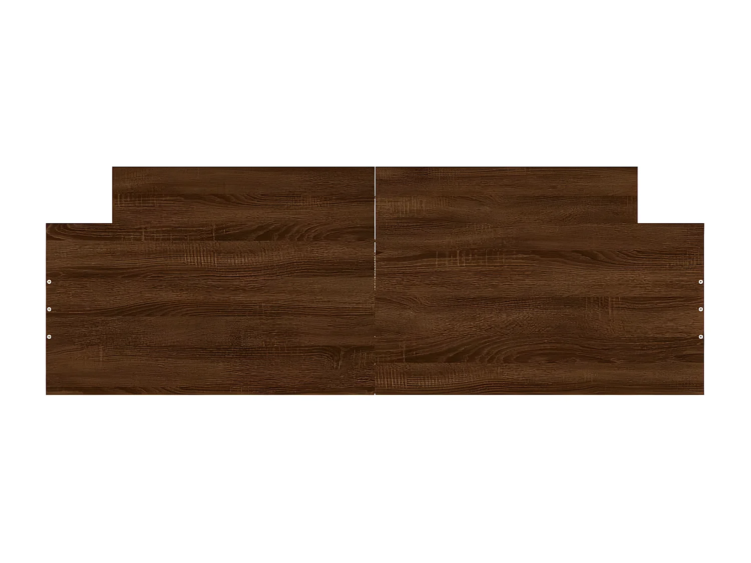 Cadre de lit tête de lit et pied de lit chêne marron 140x200