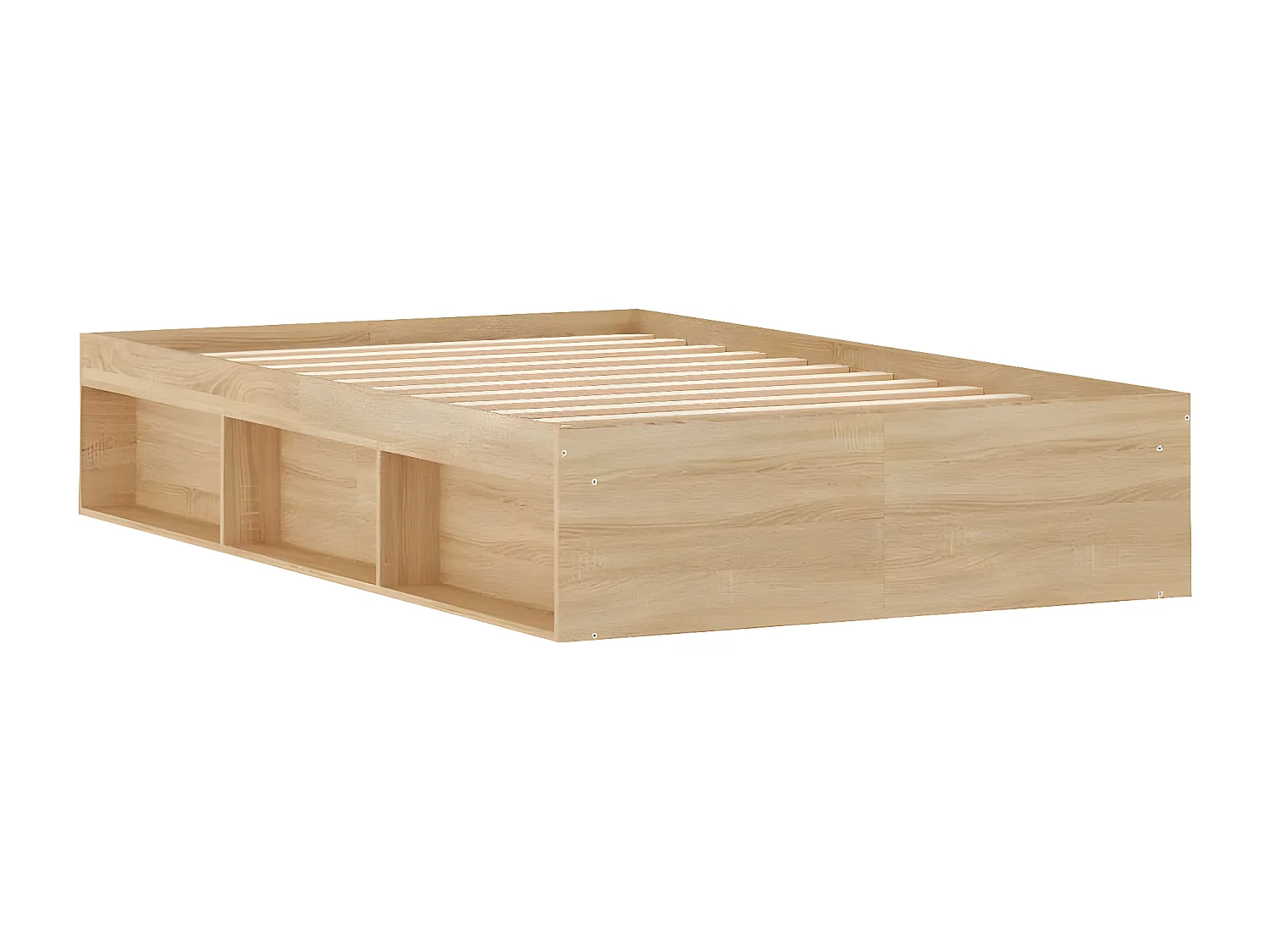 Cadre de lit chêne sonoma 120x190 petit double