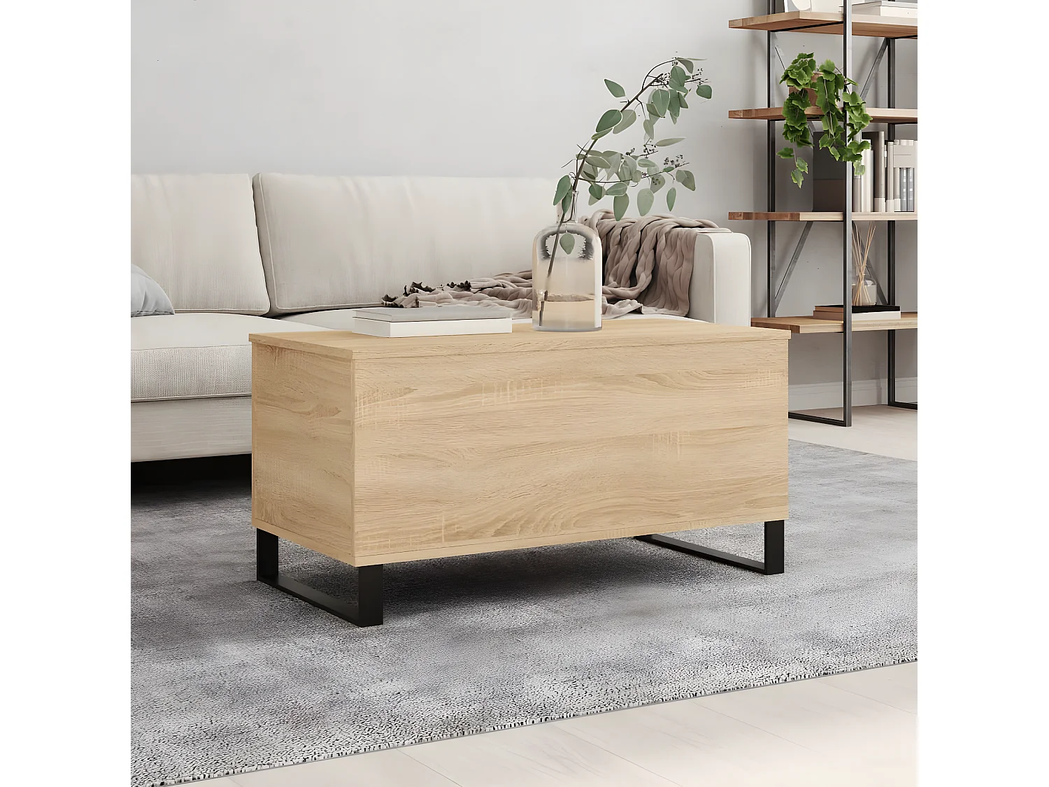 Table basse Chêne sonoma 90x44,5x45 Bois d'ingénierie