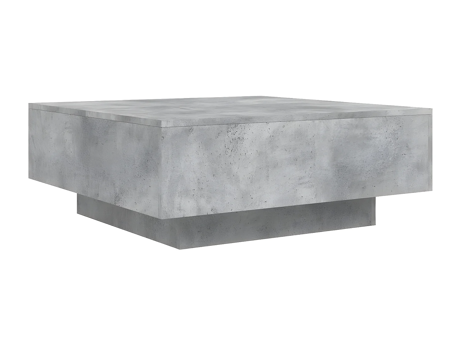 Table basse gris béton 80x80x31 bois d'ingénierie