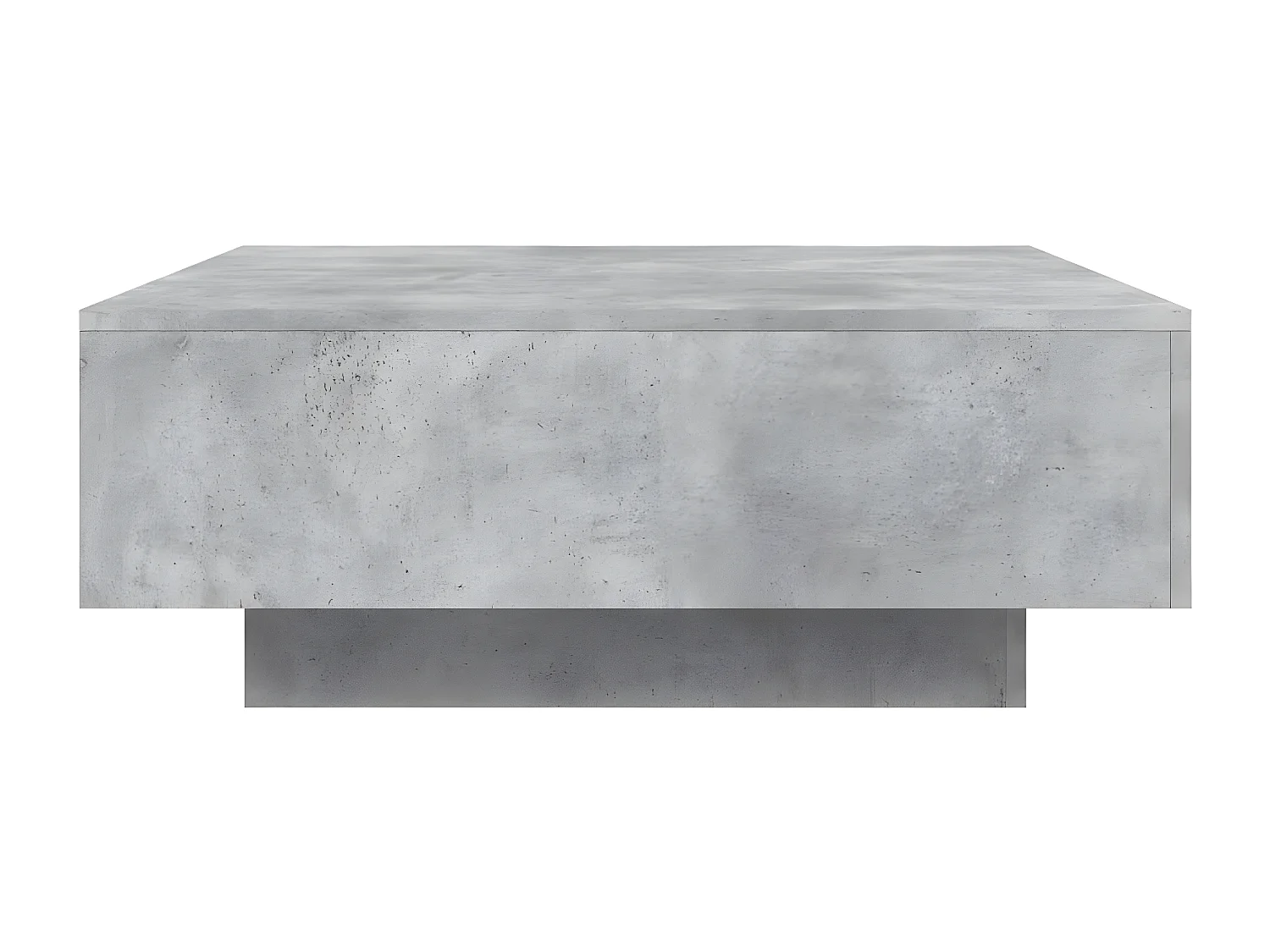 Table basse gris béton 80x80x31 bois d'ingénierie