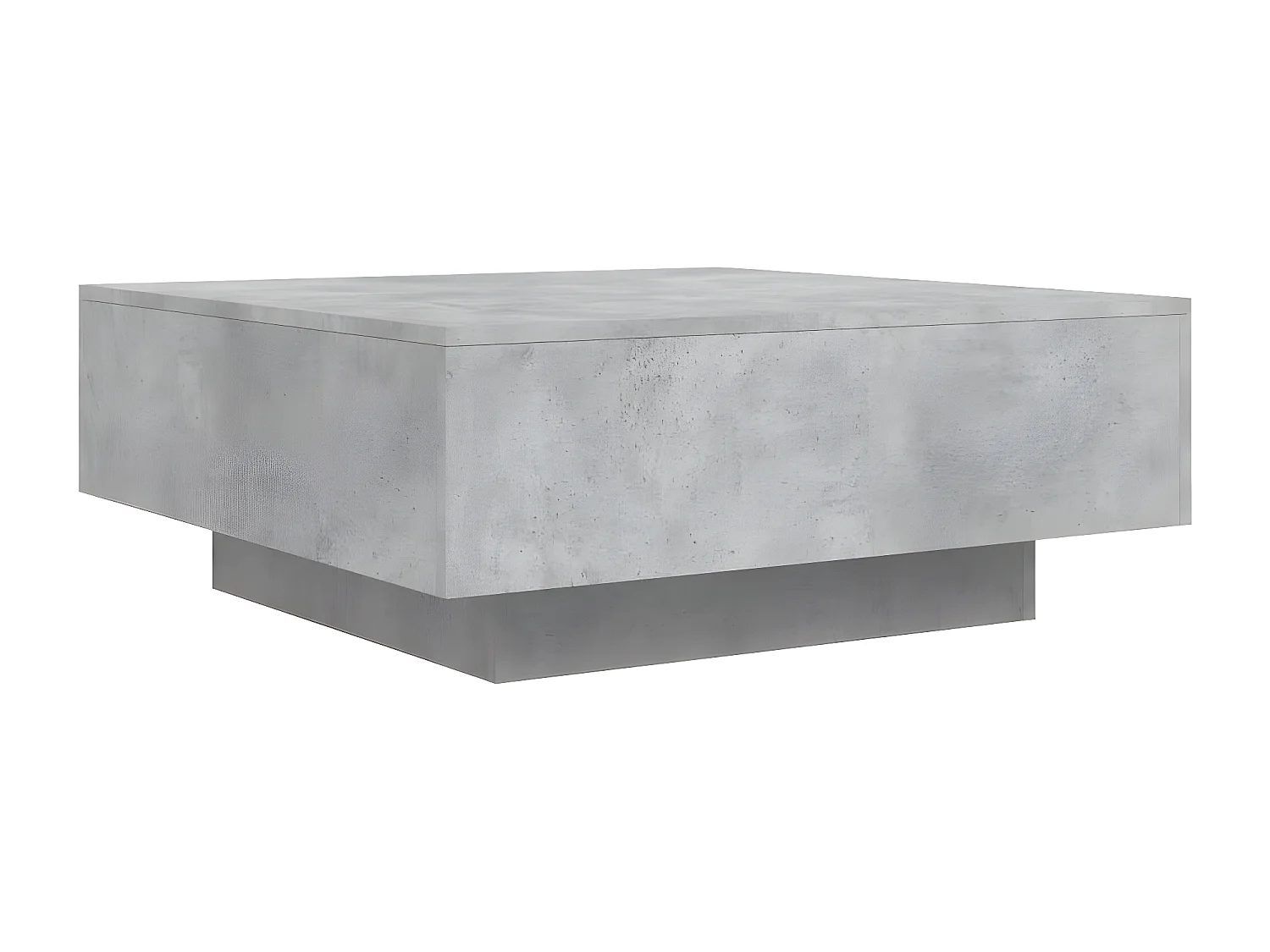 Table basse gris béton 80x80x31 bois d'ingénierie