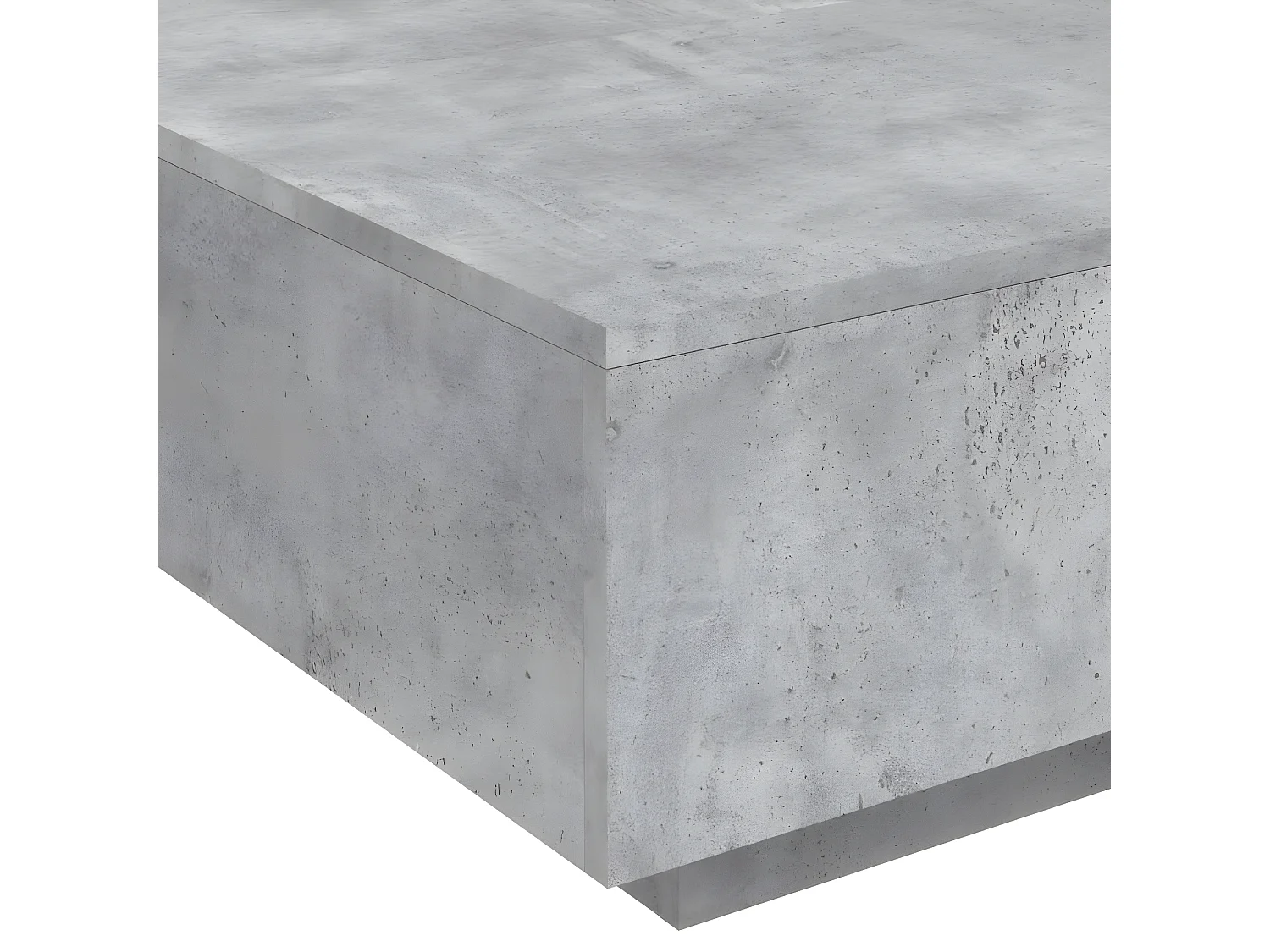 Table basse gris béton 80x80x31 bois d'ingénierie