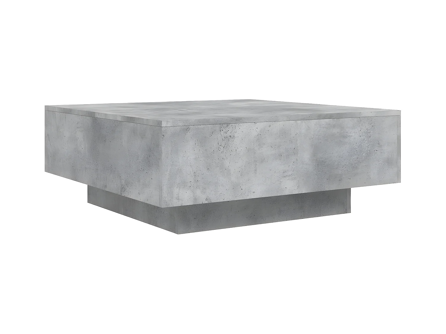 Table basse gris béton 80x80x31 bois d'ingénierie