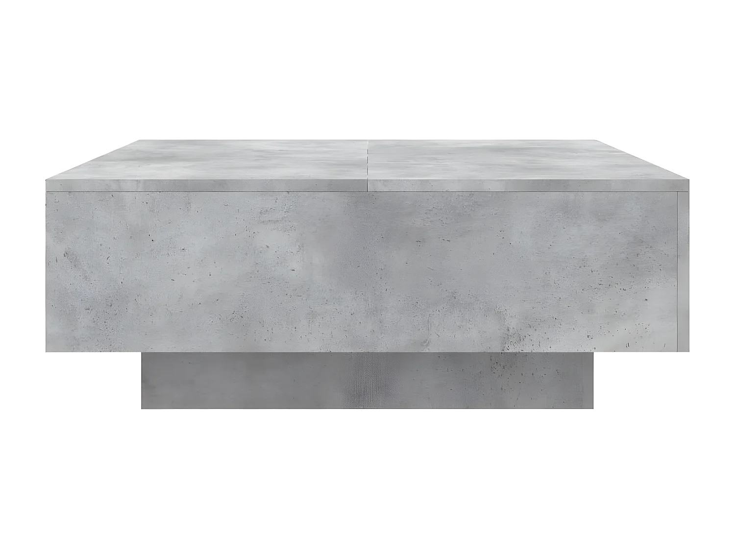 Table basse gris béton 80x80x31 bois d'ingénierie