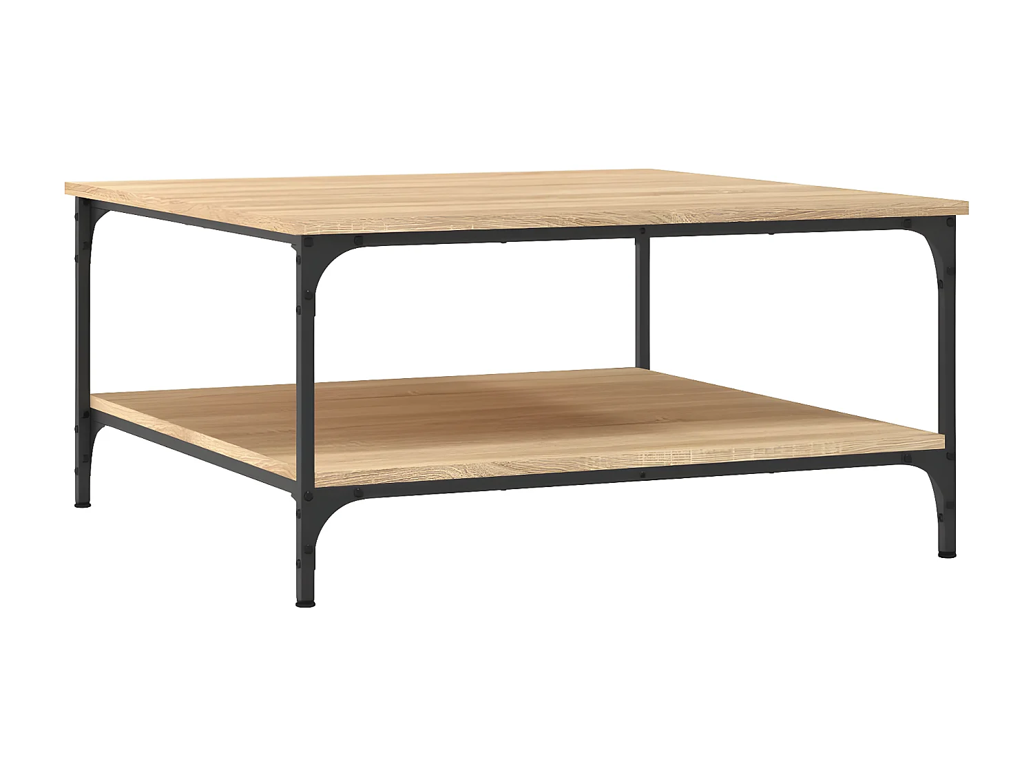 Table basse chêne sonoma 80x80x40 bois d'ingénierie